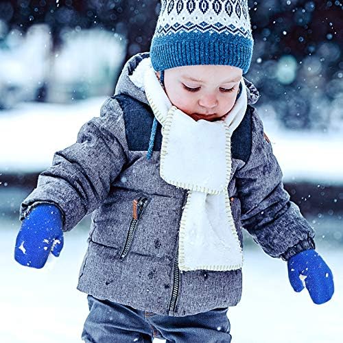 Evridwear Bebek Yürüyor Streç Eldivenler, 3 Pairs Örme Kış Sıcak Bebek Çocuk Eldiven Küçük Kızlar ve Erkekler için