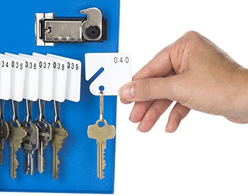AdirOffice Çelik Anahtar Dolabı-Ağır Hizmet Tipi Anahtar Kasası-Şifreli Kilitli Güvenlik Kilidi Kutusu-Sağlam Güvenlik Kutusu-40