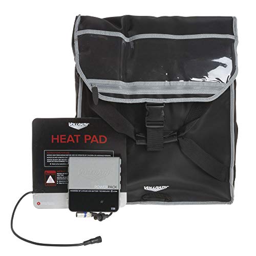 Vollrath VPB5P18 yalıtımlı pizza dağıtım çantası (İçerir: ısıtma yastığı, güç paketi), Naylon, Siyah-19 x 19 x 9