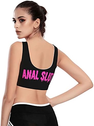 AVBER Kadınlar burada olmanı Diliyorum U-Geri Yoga Spor Sutyeni Longline Yastıklı Sütyen Spor Koşu Gömlek Kızlar Kadınlar için