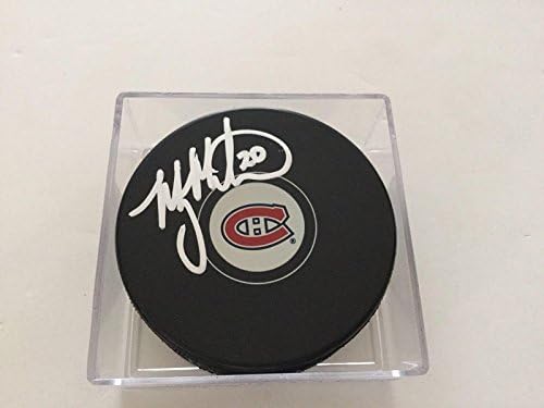 Manny Malhotra İmzalı Hokey Diski Montreal Canadiens İmzalı b İmzalı NHL Diskleri