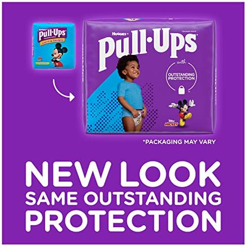 Pull-Up Öğrenme Tasarımları Erkekler için Lazımlık Eğitim Pantolonu, 2T-3T (18-34 lb.), 54 Ct. (Ambalaj Değişebilir)