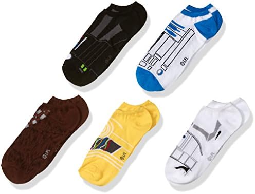 Yıldız Savaşları Erkek Yıldız Savaşları 5 Paket No Show Çorap