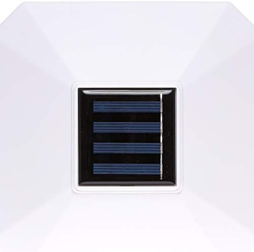 GreenLighting 2 Paket Görev Güneş Işığı 5 x 5 PVC Direk için Güneş Enerjili Direk Kapağı Işığı (Beyaz)
