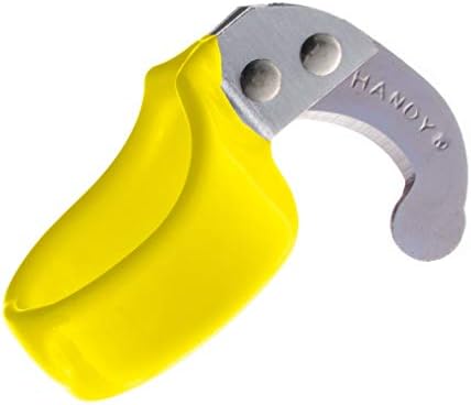 Orijinal Kullanışlı Güvenlik Bıçağı-Keskin, Kavisli Bıçaklı Parmak için Yardımcı Halka Bıçağı-Halka Boyutu 9-Sarı-Tükenmez Bıçak-Düzine-Kullanışlı