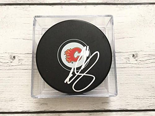 Michael Stone İmzalı Calgary Flames Hokey Diski İmzalı a-İmzalı NHL Diskleri
