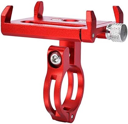 Mxzzand Bisiklet Telefon Braketi, Hafif Dayanıklı 100mm Gidon Telefon Tutucu için BikeMotorcycle, Motosiklet için, Bisiklet(kırmızı)