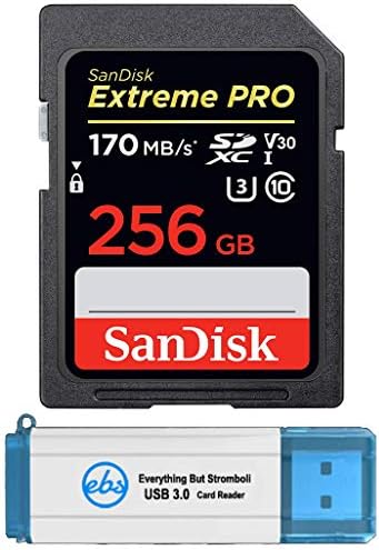 SanDisk Extreme Pro 256 GB SD Kart SDXC UHS-I Kameralar için Nikon D3500 ile Çalışır, D7500, D5600 (SDSDXXY-256G-GN4IN) 4 K UHD