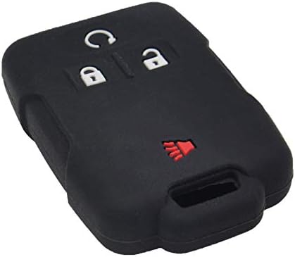 LemSa 2 Adet Silikon Anahtarsız Giriş Akıllı Anahtar Fob Kapak Kılıf Koruyucu Çanta Tutucu Ceket ıçin Chevrolet Silverado Colorado