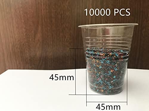 Briliant Dükkanı 0.1 İnç Akrilik Elmas, 2.5 mm Akrilik Renk Sahte Yuvarlak Elmas 20000 Pcs Kristaller Hazine Taşlar için Masa