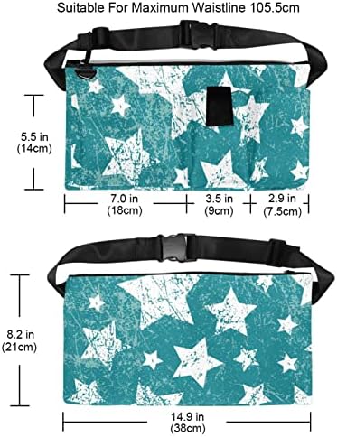 Retro Beyaz Yıldız Yeşil Arka Plan alet çantası Cepler Iş Organizatör Çantası Takım Tutucu Marangoz, Inşaat, Tamirci ve Elektrikçi