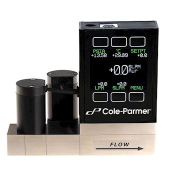 Cole-Parmer Çift Yönlü Akış ve Basınç Kontrolörü, 0-100 mL / dak, 1/8 (F) Prcss Bağlantısı
