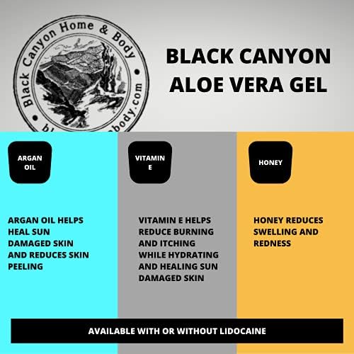 Siyah Kanyon Lavanta ve Kişniş Aloe Vera Jeli Güneş Sonrası Bakım, 12 Oz (2 Paket)