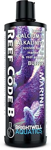 Brightwell Aquatics Reef Code B - Deniz Balıkları ve Resif Tuzlu Su Akvaryumları için Dengeli Kalsiyum ve Alkalinite Su Şartlandırma