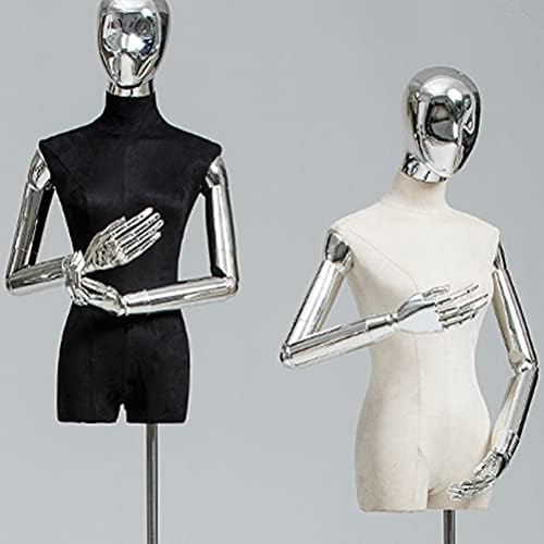ıplusmile 2 Adet Manken Kumaş Kapak Yumuşak Sıkı Mankeni Giyim Formu Elbise Yarım Vücut Ekran Modeli Kapak