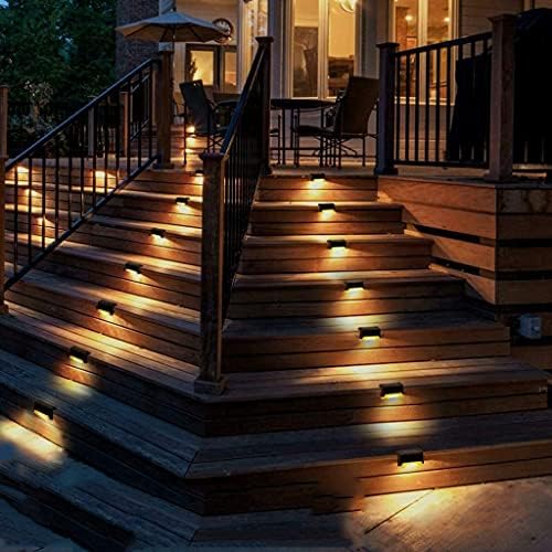 WSZJJ 1/4/8/16 adet Led Solar Lamba Yolu Merdiven Açık Su Geçirmez duvar ışık Bahçe Peyzaj Adım güverte ışıkları Balkon Çit Güneş
