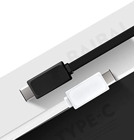 Hızlı Güç Düz USB-C Kablosu Gionee S Plus ile Uyumlu USB 3.0 Gigabayt Hızları ve Hızlı Şarj Uyumlu! (Siyah 3. 3ft1M)