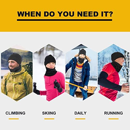 4 Adet Kış Bere şapka eşarp seti Erkekler ve Kadınlar için, soğuk Geçirmez Sıcak Polar Kap boyun ısıtıcı Eşarp Kayak Bisiklet