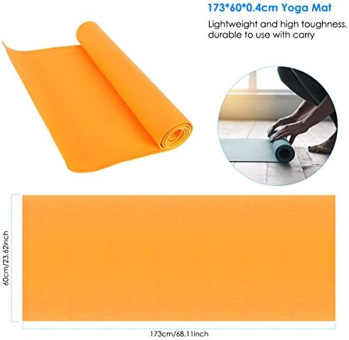 Haokaini Yoga Mat Dayanıklı Anti-Gözyaşı Fitness egzersiz matı, Yoga, Pilates ve Zemin Egzersizleri için egzersiz matı