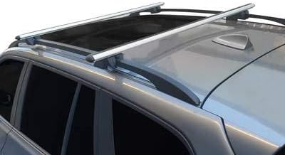 accessorypart Çapraz Bar ıçin Uyumlu Peugeot Rifter 2019-2021 Çatı Rafları Araba Üst Bagaj Taşıyıcı Rayları Alüminyum Gri Yüksek