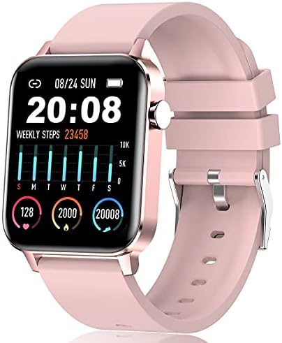 Kadınlar için akıllı saat, IP68 Su Geçirmez Bayanlar Spor Izci, 1.4 Dokunmatik Ekran spor saat nabız monitörü ve SMS Çağrı Bildirimi