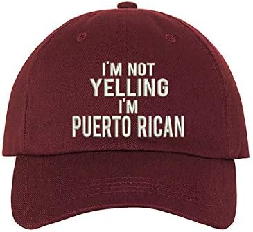 PRFCT Bağırmıyorum Porto Rikolu Unisex Beyzbol Şapkası-Porto Riko Şapkası