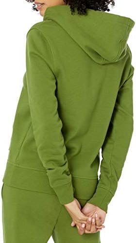 Essentials Kadın Klasik Fit Uzun Kollu Açık V Yaka Kapüşonlu Sweatshirt