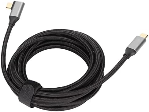 linxiaojix USB C USB C Kablosu, dik Açı Tel Hafif 3840x2160 P Çözünürlük Anında Veri Transferi 3 in 1 Tasarım için Telefon için