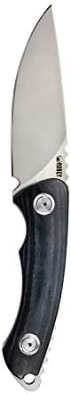 KUBEY Mark KU249 Sabit Bıçak Bıçak 3.9 Damla Noktası Bıçak ve Micarta Kolları ile Kydex Kılıf için Açık Survival ve Kamp