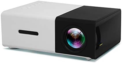 LSJZZ Mini Mini Projektör Ev Taşınabilir 1080 P Projektör HD Projektör Video Projektör Taşınabilir Dahili Çift Hoparlör Ev Sineması
