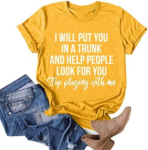 wlczzyn kadın T Shirt Grafik, Bayan Kısa Kollu Komik Grafik Baskı Gömlek Casual Tees Bluzlar Tunikler Tops