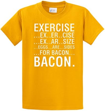 Egzersiz Ex-Er-Boyutu Ex-Er-Boyutu Yumurta vardır Taraf Bacon için Komik Yenilik T Shirt Esprili Spor Halter Serin Retro Tee