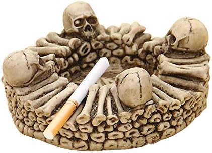 XIZHI Küllük Reçine Kafatası Küllük Ürkütücü Insan Kafatası Ürkütücü Iskeletler Küllük, Sigara Içenler için Sigara Odası Dekor