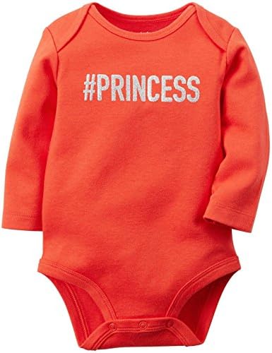 Carter'ın Kız Bebek Sloganı Bodysuit (Bebek) - Prenses-9 Ay