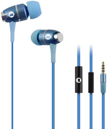 Brooklyn Kulaklık Şirketi Dahili Mikrofonlu Yüksek Performanslı Kulak İçi Kulaklıklar-Perakende Ambalaj-Mavi