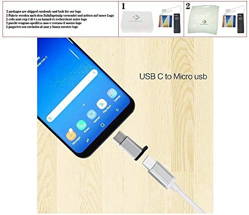USB 3.1 Tip C Adaptörü OTG mikro USB Dişi Tip C Erkek Dönüştürücü Samsung Not 8 / S8 LG G5 G6 Nexus 5X Piksel 2XL, Gri
