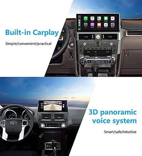12.3 Lexus GX400 GX460 2008-2015 ıçin Dokunmatik Ekran Android 10 Araba Radyo Multimedya GPS Navigasyon Sistemi Desteği CarPlay