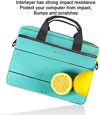 Meyve Sarı Limon Narenciye Laptop omuz askılı çanta Kılıf Kol için 13.4 İnç 14.5 İnç Dizüstü laptop çantası Dizüstü Evrak Çantası