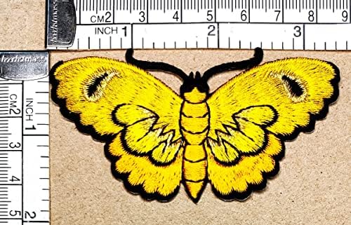 Kleenplus 3 adet. Kelebek Karikatür Sarı Moda Yama Sevimli Hayvan Kelebek Sticker Zanaat Yamalar DIY Aplike Işlemeli Dikmek Demir