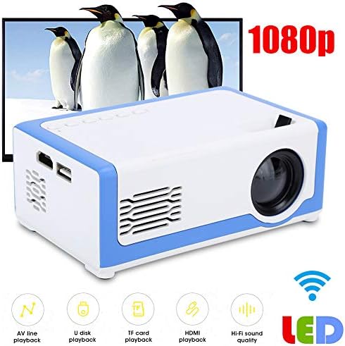V BESTLIFE Mini LED Projektör 1080 P Yüksek Çözünürlüklü Cep Ev Sineması Medya Oynatıcı Özel Ev Sineması Taşınabilir Film Projektör