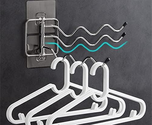 JUSTYINGKAI 3 Bar Dönen havlu Askısı Duvar Montaj Yumruk-Ücretsiz Banyo banyo havlu tutucu Standı Dolap Kapı Geri mutfak aksesuarı