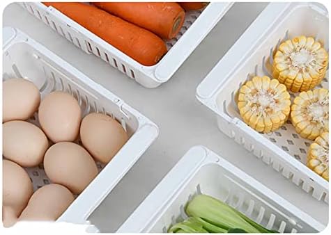 Buzdolabı saklama kutusu Çekmece Tipi Depolama Rafları Geri Çekilebilir Bölümleri Gıda Donma Sıralama Taze tutma Kutusu 1108