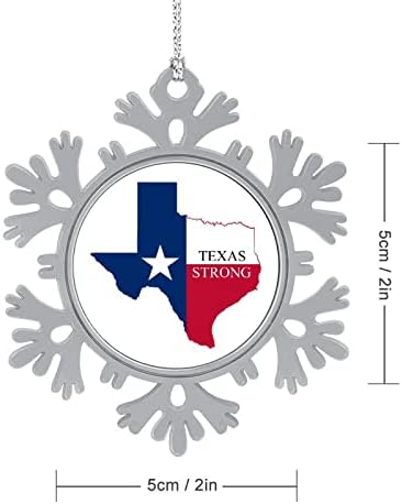 Texas güçlü Kar Tanesi kolye Noel asılı süsler Baskı Noel Ağacı Süslemeleri