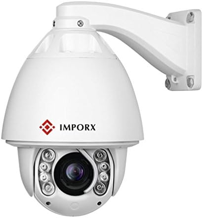IMPORX Otomatik Takip PTZ IP Kamera Açık - 30X Optik Zoom 5MP 25601920 HD Çözünürlük - Yüksek Hızlı H. 265 Dome Kamera, 500ft
