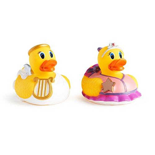 Munchkin Beyaz Sıcak Süper Güvenlik Banyosu Ducky, Prenses ve Melek, 2 Sayım