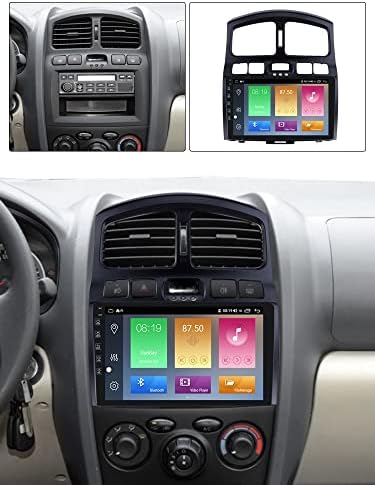 Artsxw Bluetooth Araç Radyo Çift Din Multimedya Oynatıcı Dokunmatik Ekran Araba Stereo GPS Desteği ile Hyundai Klasik Santa Fe