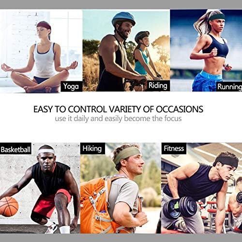 Yeşil Kurt Bantlar Kadınlar ve Erkekler için Spor Bandı Nem Esneklik Egzersiz Ter Bantlari Koşu için, Çapraz Eğitim