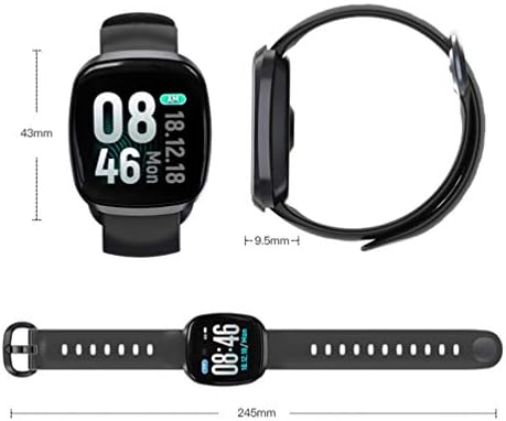 GTJXEY dokunmatik ekranlı akıllı saat, spor ızci Izle nabız monitörü Çağrı ve Mesaj Sync Hatırlatma Su Geçirmez Uyumlu ıOS Android