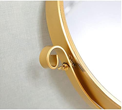 ACCDUER Küçük Ayna makyaj aynası, demir İskandinav Masaüstü Ayna Döndürülebilir Yaratıcı Dekoratif Altın HD Masaüstü Ayna Kozmetik