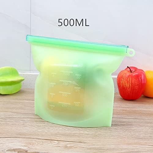 EKRPN Kullanımlık Kullanımlık Silikon Çanta Gıda saklama torbaları Meyve Çanta Mühür Kilitli dondurucu Torbası Pişirme Taze Çanta